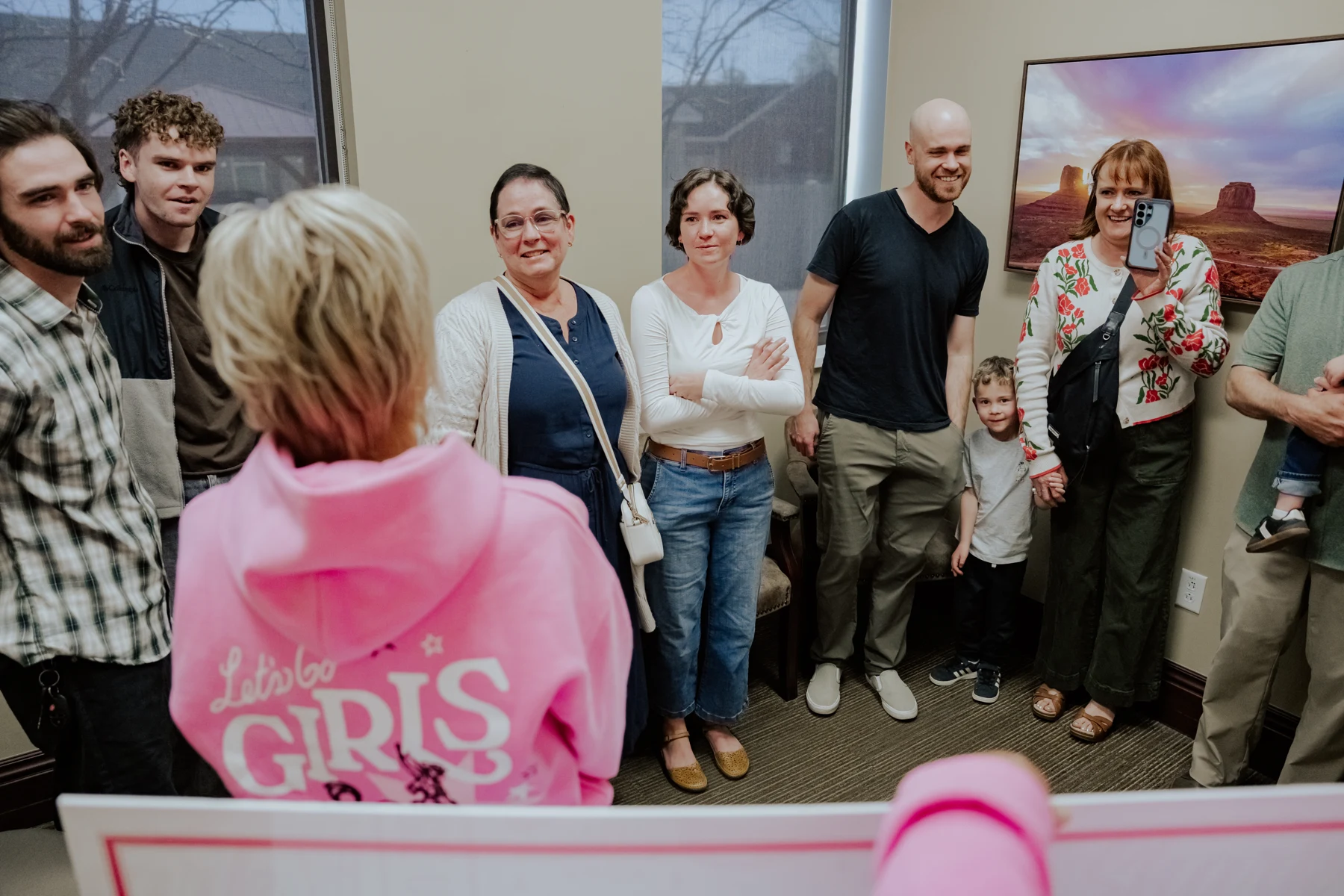 The Swig team presenting a Save the Cups donation check